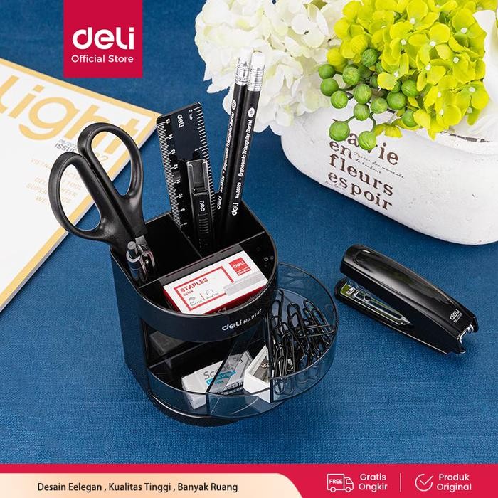 

OJ Deli Set Alat Tulis Kantor ATK / Stationary Set Paket Hemat Super Lengkap E38253 Hitam Metal Pen