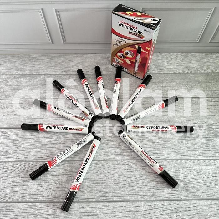 

OJ SELUSIN ( 12 PCS ) Spidol Whiteboard Murah Vanco / Montana V-510 Spidol White Board Boardmarker