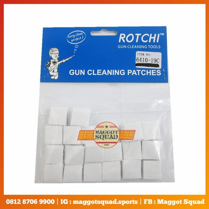 Pilihan- Rotchi Cleaning Patch 500 Cal .177 / 4,5 Mm Kain Pembersih Laras Pcp
