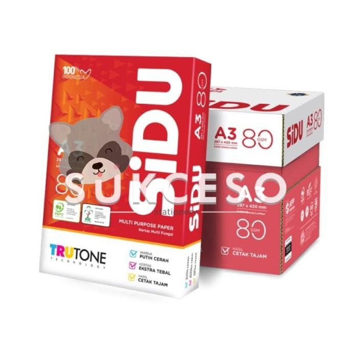 

Pilihan- Sidu Sinar Dunia A3 Kertas Hvs Print Fotocopy 80Gr/Gsm Berkualitas