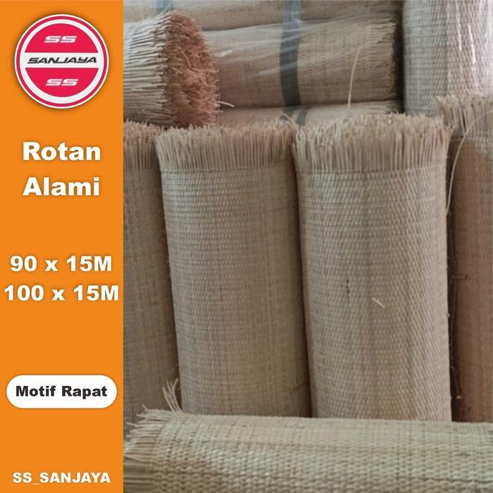TERLARIS Anyaman Rotan Lembaran Webbing Rapat 90/100 CM Per Roll READY STOCK