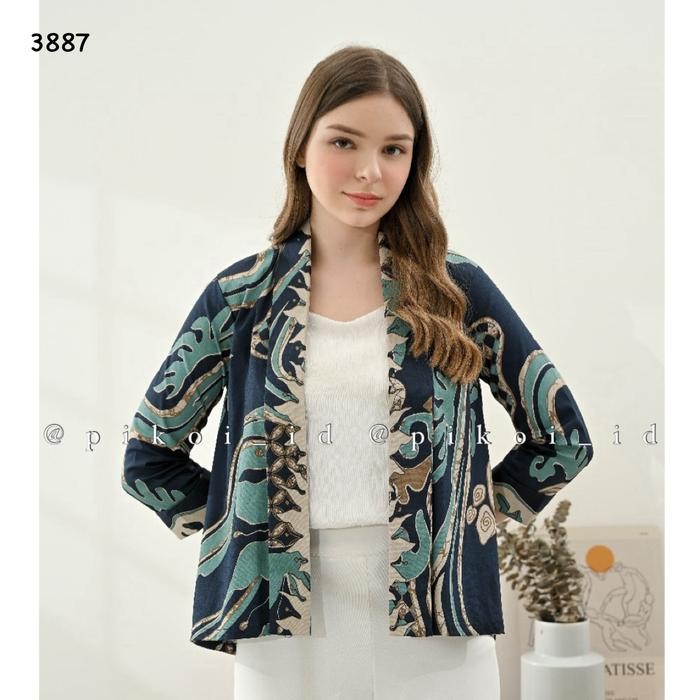 Pilihan- Outer Batik Wanita Modern / Cardigan Batik Katun Cewek Lengan Panjang
