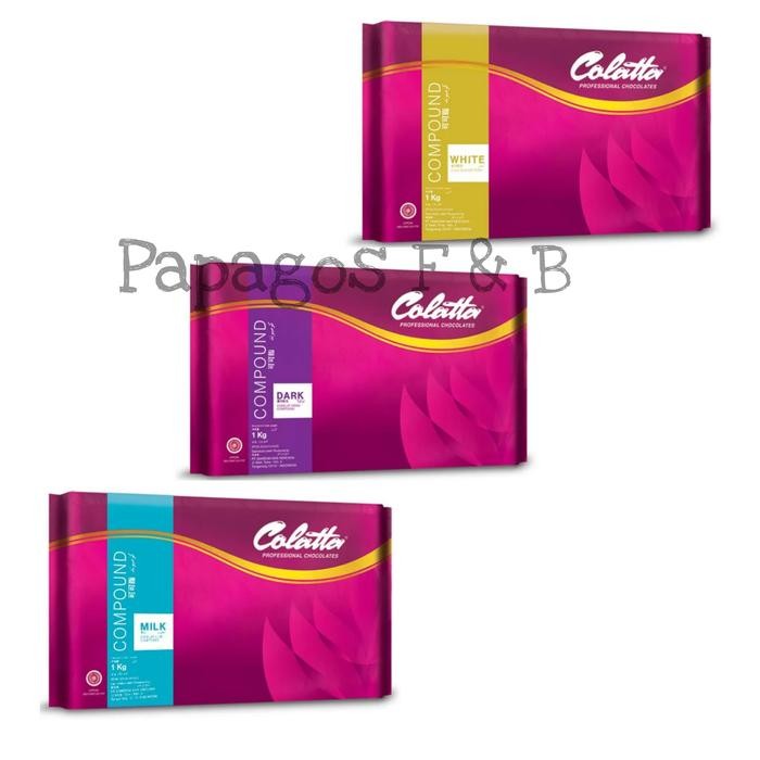 

Stok Baru Colatta Collata Compound Coklat Batang Dark , Milk , White 1 kl / kilo