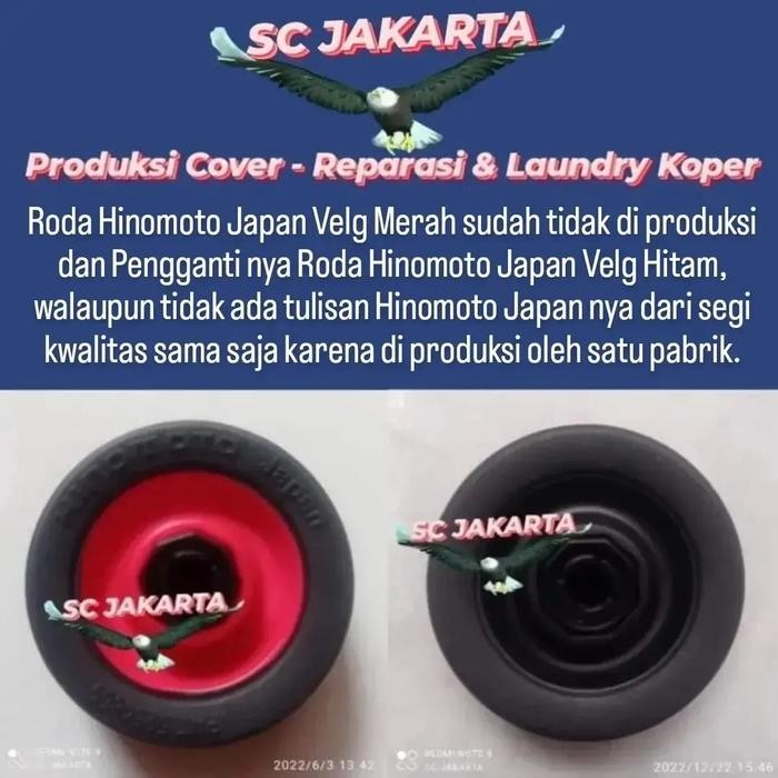 Ganti 4 Roda Koper Singel Hiqh Quality, Pengganti Roda Koper