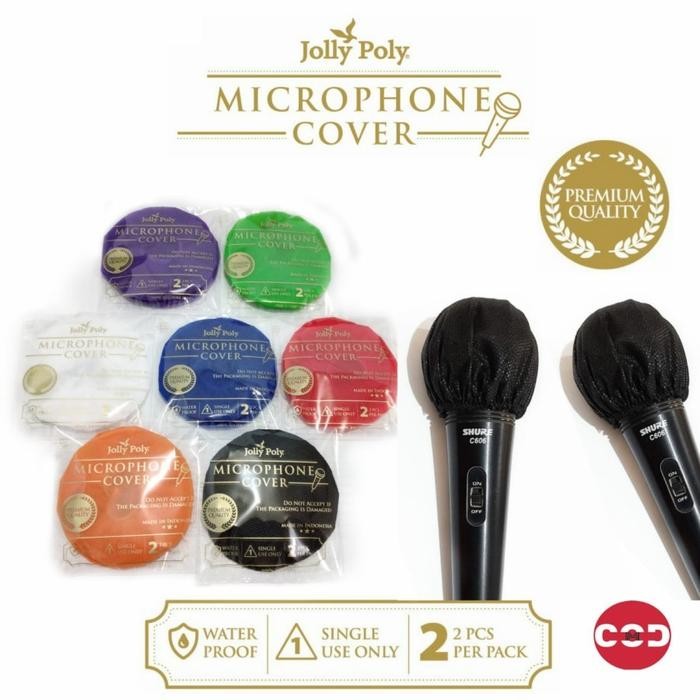 SALE sarung Mic Shure / Kain pelindung mic karaoke / cover mic sekali pakai