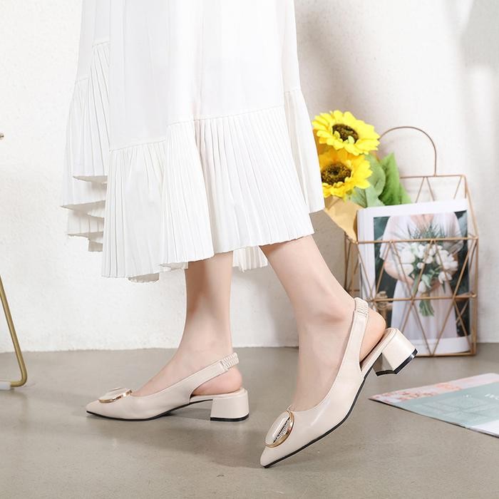 Donatello - El-6620 Sepatu Kerja Wanita Chunky Heels Import