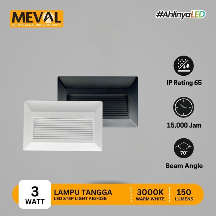 MEVAL Lampu Tangga LED Step Light - Kuning