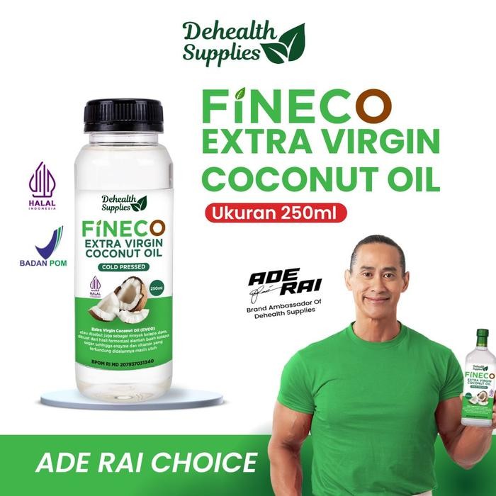 

ASLI Dehealth Supplies FINECO /EXTRA VIRGIN COCONUT OIL 250ml ( Plastik ) READY STOCK