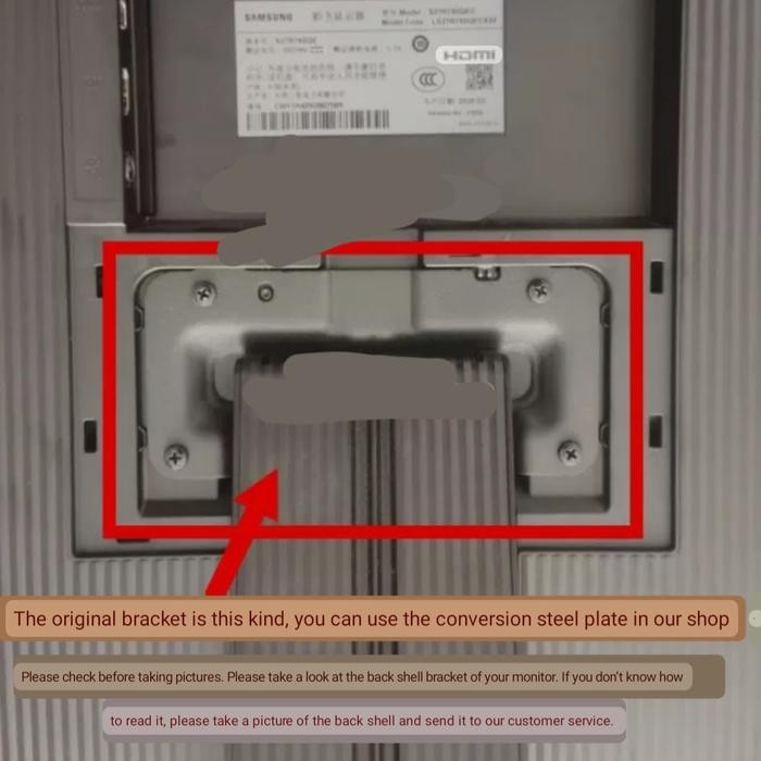 AVPRO V800 VESA Non Standard Adapter f Samsung Monitor S32R750 S27R750