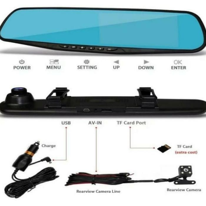 Ready KAMERA CCTV SPION MOBIL 2 CAMERA DEPAN BELAKANG