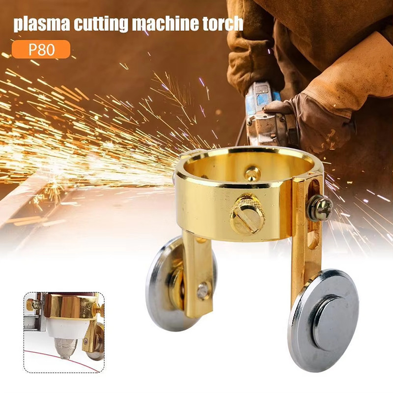 Merkuriusss P80 Plasma Cutting Torch Cutting Guide Roller Stainless Steel LGK 100 Plasma Cutter Guid