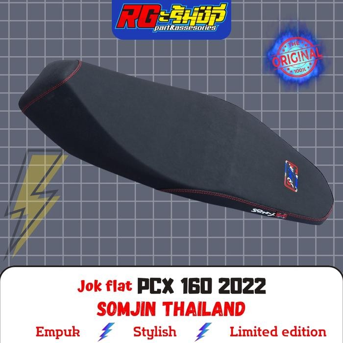Jok Slim Flat Honda Pcx 160 2021 2022 Somjin Thailand