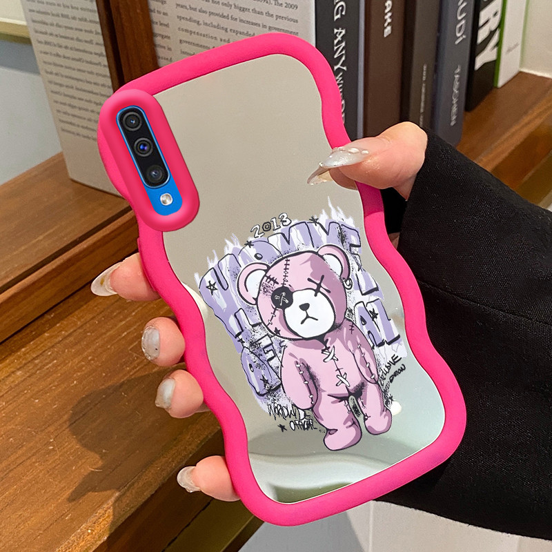 Casing Untuk Samsung A50 A50s A30s Case Casing beruang kecil yang rusak Pola HP Cesing Macaron Kasin