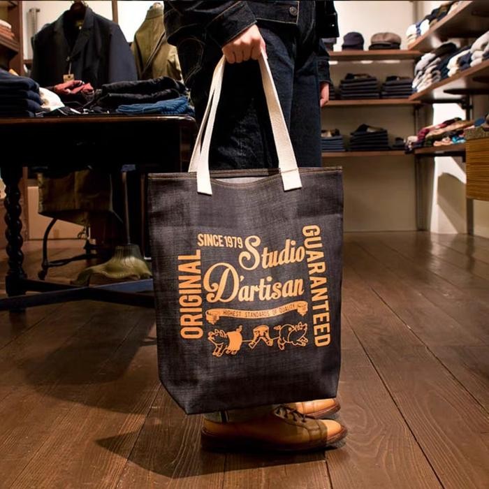 STOK TERBATAS  STUDIO DARTISAN TOTE BAG 12OZ MADE IN JAPAN TERJANGKAU