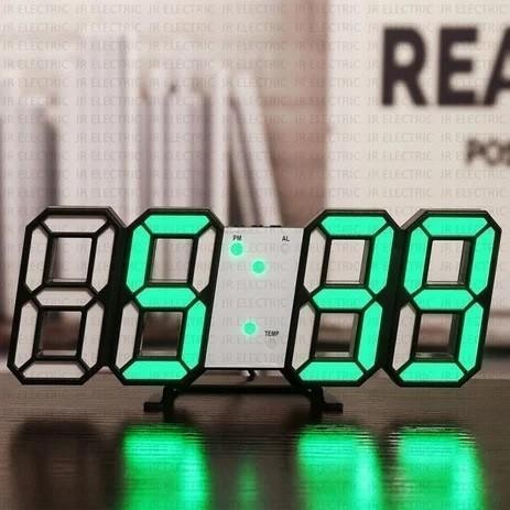 JAM DINDING DIGITAL LED/JAM MEJA-ALARM-SUHU/JAM 3D BESAR MODERN