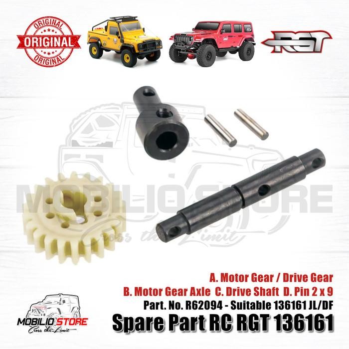Sparepart Original R62094 Drive Gear Set RC Crawler RGT 136161 JL/DF
