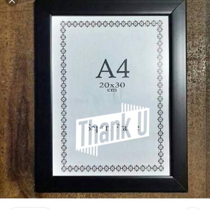 Bingkai A4 21x30 Hitam minimalis
