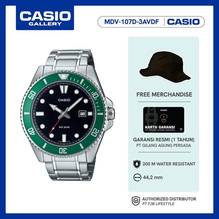 Jam Tangan Casio General Mdv-107D-3Avdf Analog Promo 