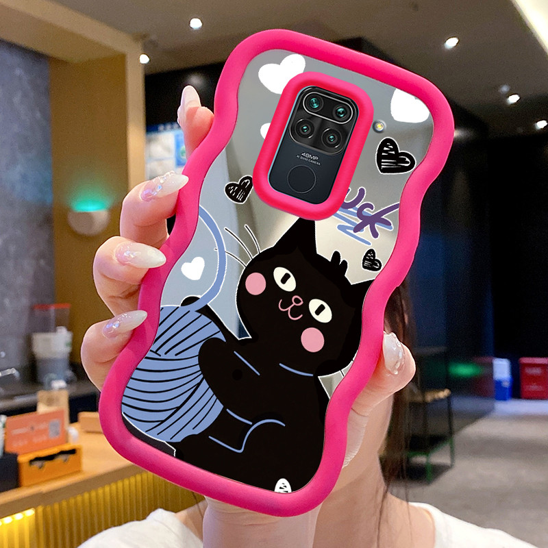 Casing Untuk Xiaomi Redmi Note 9 Pro Note 9s Case Casing Kucing Bulu Pola HP Cesing Macaron Kasing M