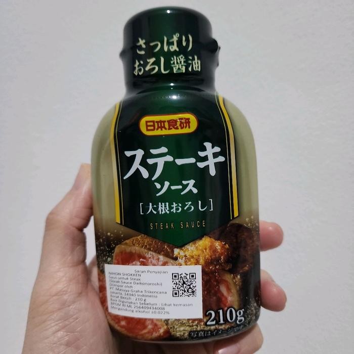 Nihon Shokken Steak Sauce Daikonoroshi 210gr Saus Steak Premium Jepang