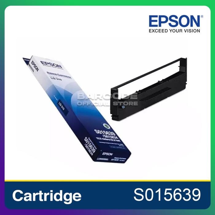 m8lx- Pita Epson Lq310 Tinta Cartridge Lq-310 S015639 / S015634 - Ori Epson