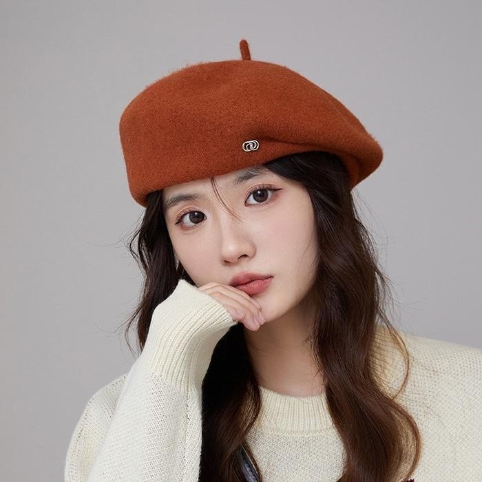 Promo Topi Baret Gaya Korea Topi Wol Topi Fashion Wanita Dewasa