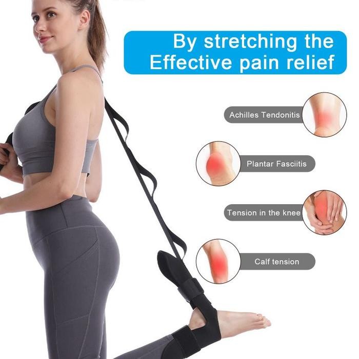 trrg- Alat Terapi Kaki Engkel Plantar Fasciitis Stretching Belt