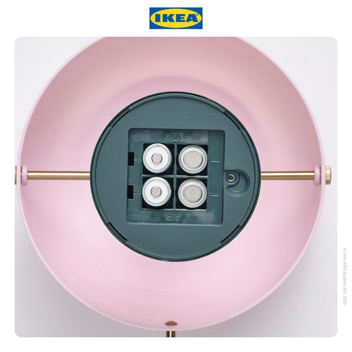 Ikea Nodmast Lampu Portabel Led Dengan Baterai Pink/Abu-Hijau 26Cm Promo 