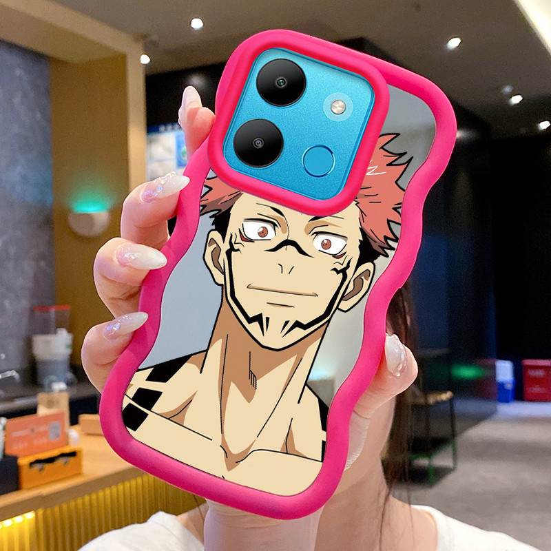 Casing Untuk Infinix Smart 7 Case Casing Pola Anime pria Kesing HP Cesing Macaron Mirror Kasing Sili