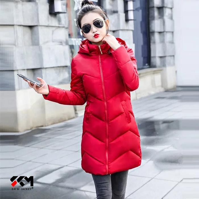1fihz- Jaket Winter Wanita Panjang Long Coat