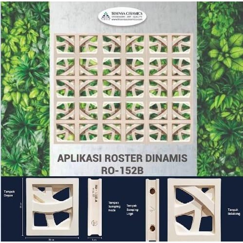 Terlaris LUBANG ANGIN TRISENSA ROSTER DINAMIS KERAMIK 20X20 // Lubang Angin Keramik Trisensa SALE