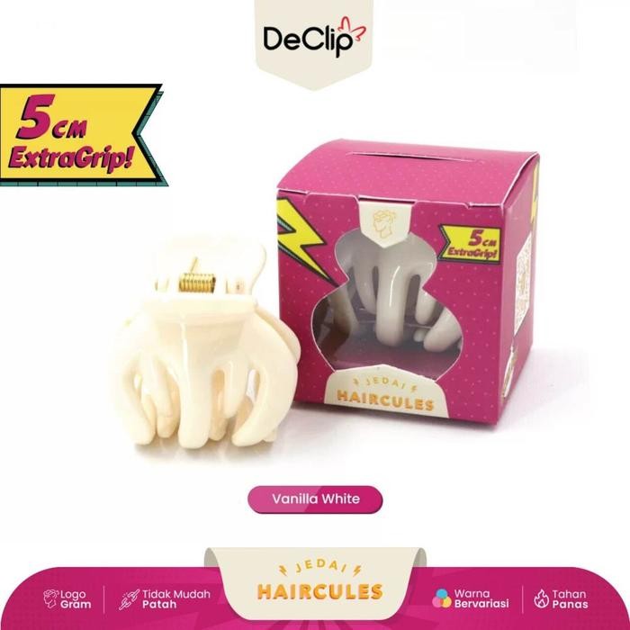 rb8j- Jedai Haircules Declip Original Gigi 5 Ukuran 5Cm Warna - Vanilla White
