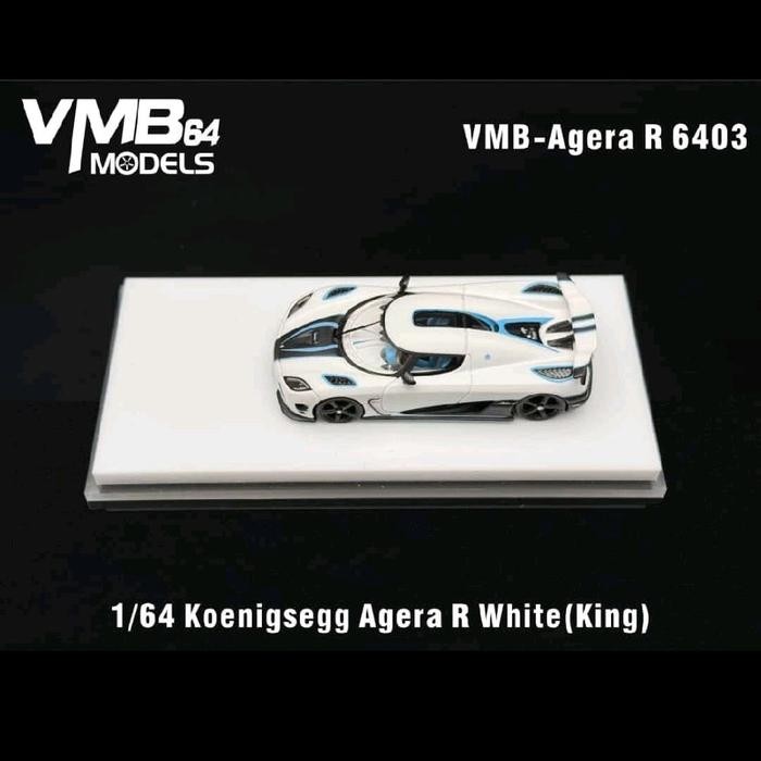 STOK TERBATAS  VMB MODELS 1/64 KOENIGSEGG AGERA R MATT WHITE TERJANGKAU