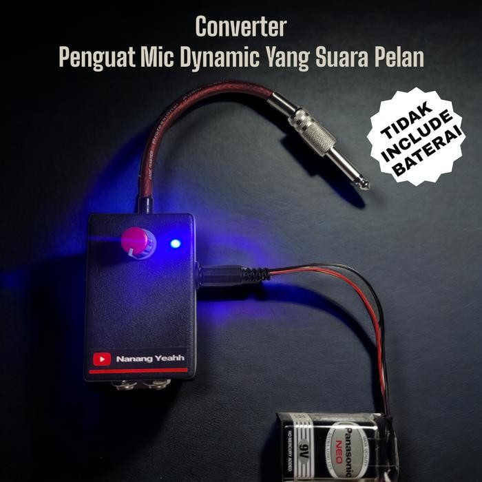 CONVERTER AKTIF PENGUAT MIC DYNAMIC YANG SUARA PELAN