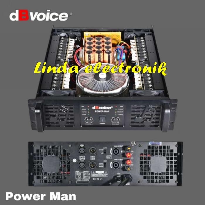 POWER AMPLIFIER DBVOICE POWERMAN CLASS GB 2000 WATT X 2 ORIGINAL