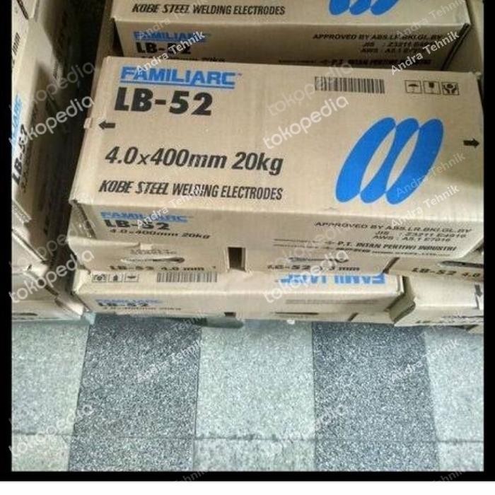 Berkualitas Kawat Las Kobe Steel Lb 52 Ukuran 4 Mm @20 Kg Terlariss 