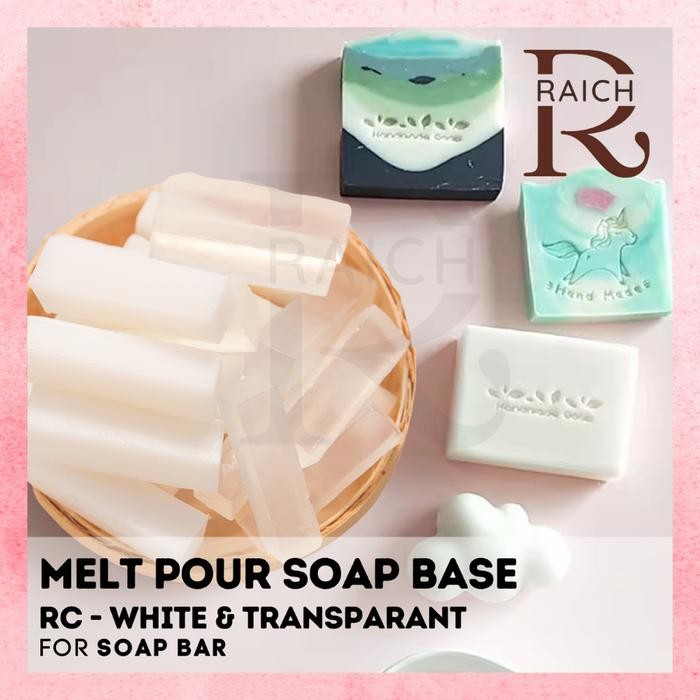 Terlaris 1KG Soap Base Melt Pour Bahan Sabun Batang Soap Melt & Pour Soap Bar Bahan Dasar Sabun