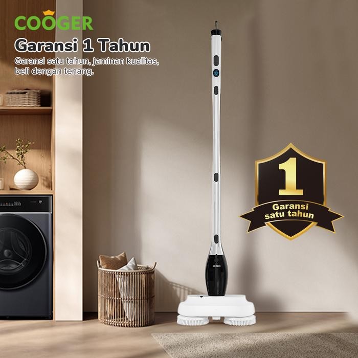 GGYc- Cooger Pel Lantai Elektrik Electric Spin Mop Portable Alat Pel Listrik Kepala Ganda