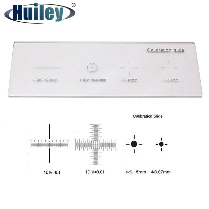 Microscope Calibration Stage Micrometer Glass slide Reticle Measuring Ruler for Stereo Biological Mi