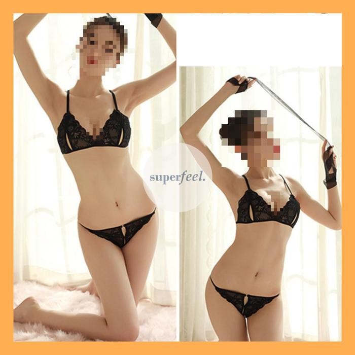 SEXY SFL JAPANESE BRA SET LINGERIE WANITA BROKAT SEXY BH CD HOT SEKSI 523