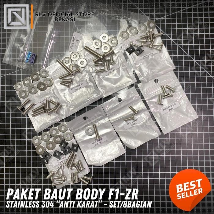Baut Bodi Fullset Yamaha Fizr/Force 1 Stainless Steel 304 Anti Karat / Baud Bodi Baut L Stenlis THE