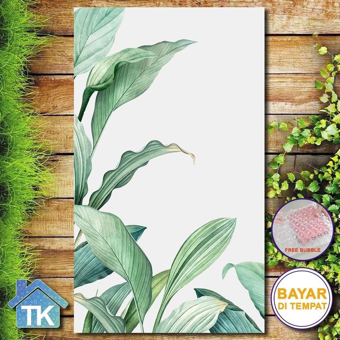 Hiasan Dinding Daun Biru / Dekorasi Rumah / Hiasan Kamar Cafe