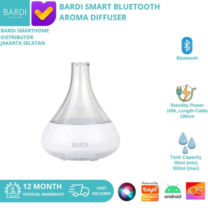 Terlaris - Bardi Smart Aroma Diffuser Bluetooth Diffuser Humidifier Bardi