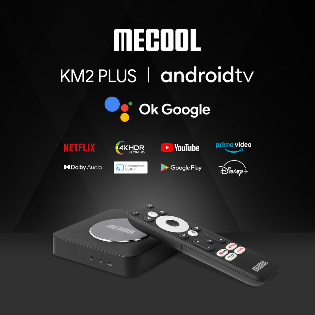 Mecool Km2 Plus Smart Tv Box Netflix 4K Amlogic S905X4 Android 11 Ddr4 2Gb 16Gb Spdif Wifi Prime
