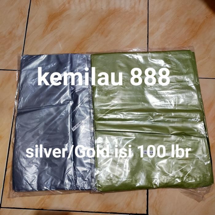 HD PACKING SILVER UK 30X40 PLASTIK SILVER KANTONG BUNGKUS PAKET