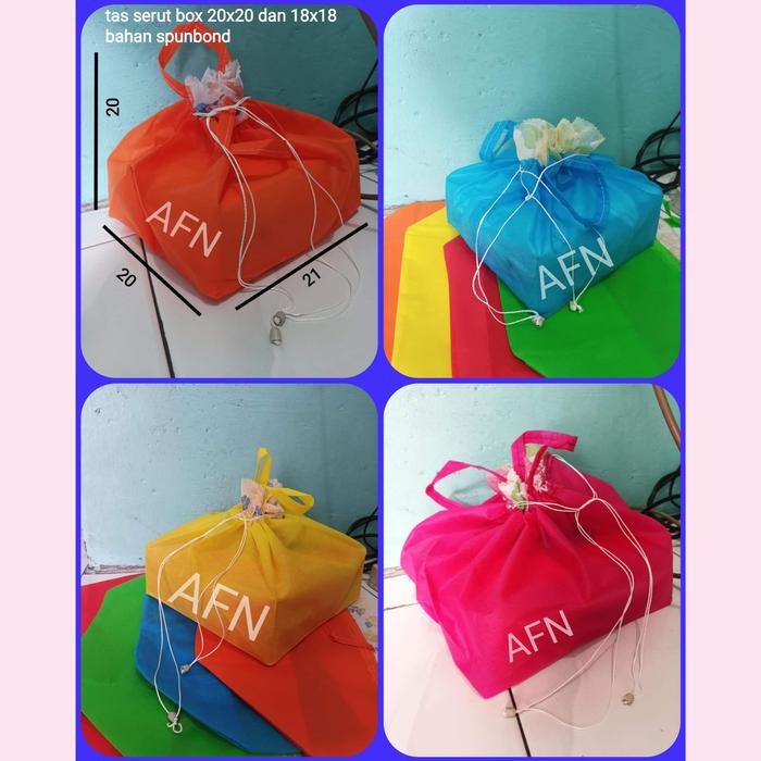 TAS HAJATAN SERUT POLOS 20X20 BOX NASI SNACK