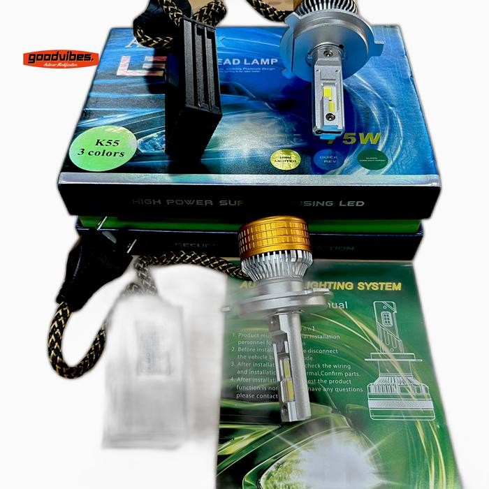 Lampu LED headlamp AOSZX 75w 3 colour