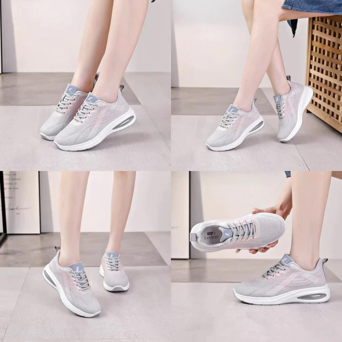 Lvr Dasom Free Box Sepatu Sneakers Wanita Sport Shoes Trendy Premium Original Lv0677
