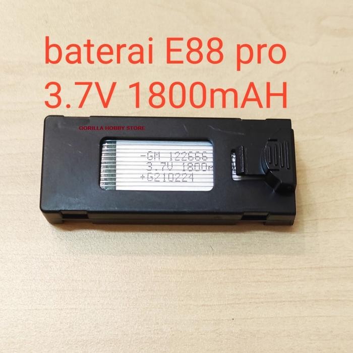 BATERAI DRONE E88 PRO 3.7V 1800MAH BATTERY LIPO DRONE E88
