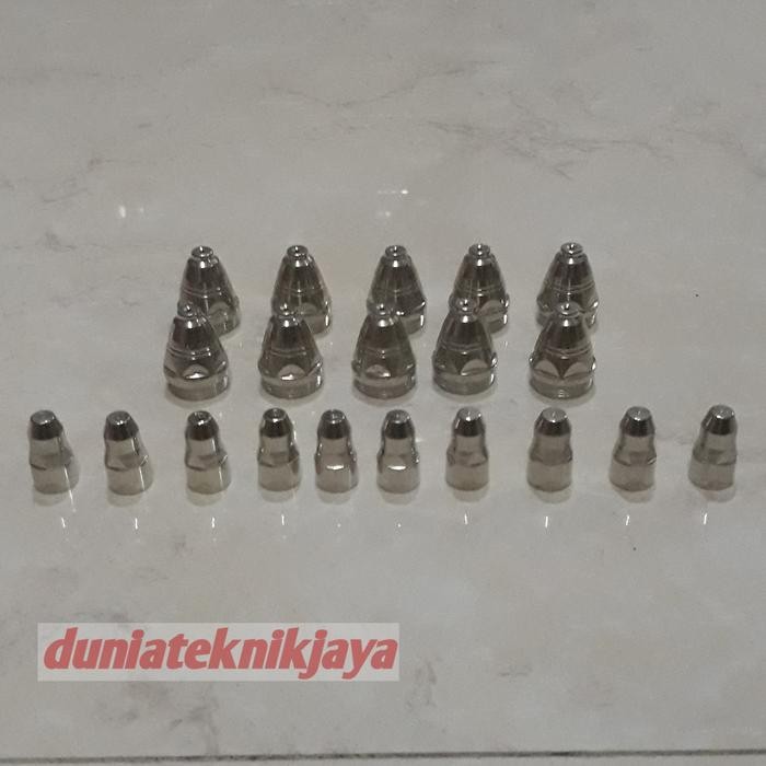 10Pcs Nozzle Tip Mata Plasma P80 Cut 100 + 10Pcs Electrode Plasma P80 Cut 120 Cut 80 Terlaris